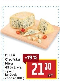Sýr Niva císařská 45% Billa