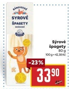 Sýrové špagety Bánovecké Milsy