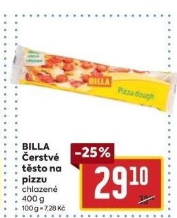 Těsto na pizzu Billa