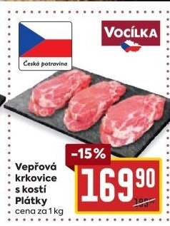 Vepřová krkovice s kostí Vocílka