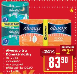 Vložky dámské Ultra Always