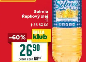 Řepkový olej Solmio