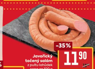 Salám javořický točený