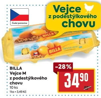 Vejce z podestýlky M Billa