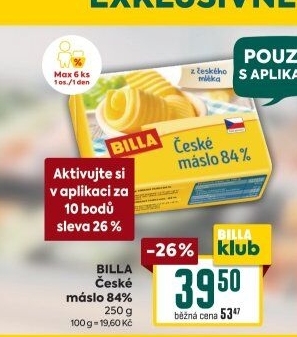Máslo Billa
