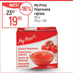 Pasírovaná rajčata My Price
