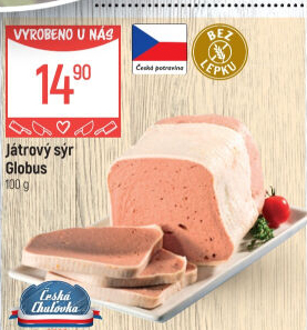 Paštika játrový sýr Globus