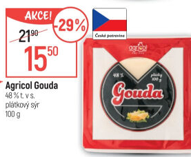 Sýr Gouda 48% Agricol