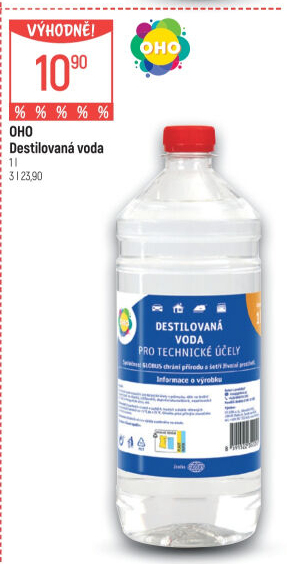 Voda destilovaná OHO