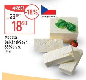 Balkánský sýr Madeta