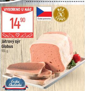 Paštika játrový sýr Globus