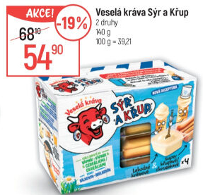 Sýr a křup Veselá kráva