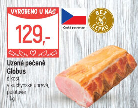 Uzená pečeně s kostí Globus