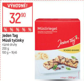 Müsli tyčinky Jeden Tag