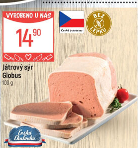 Paštika játrový sýr Globus
