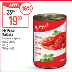 Rajčata loupaná My Price