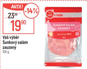 Salám šunkový zauzený váš Výběr