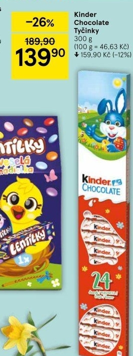 Čokoládky velikonoční Kinder