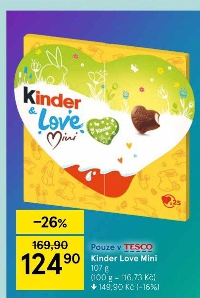 Čokoládky velikonoční Kinder &amp