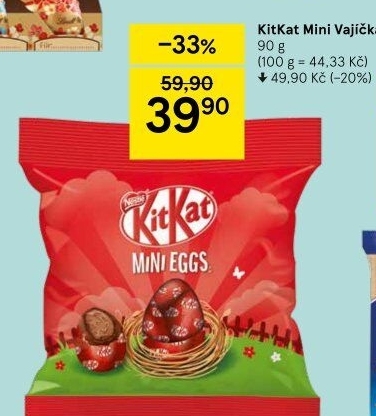 Čokoládová mini vajíčka Kit Kat Nestlé