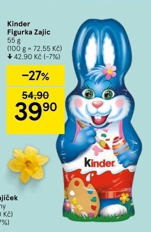 Čokoládový zajíc Kinder