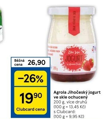 Jogurt ochucený jihočeský Agro-La