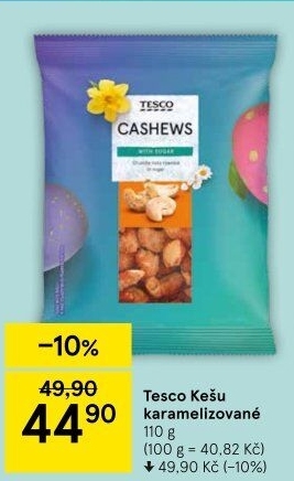 Kešu v cukru Tesco