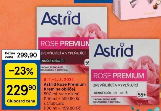 Krém pleťový Rose Premium Astrid