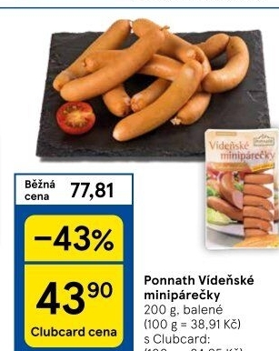 Minipárečky vídeňské Ponnath