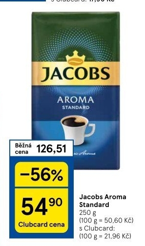 Mletá káva Jacobs Aroma Standard