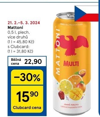 Ochucená voda Mattoni