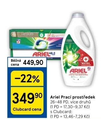Prací prostředky Ariel