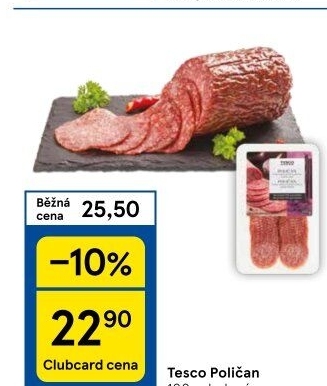 Salám Poličan Tesco