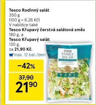Salát Family mix Tesco
