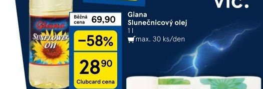 Slunečnicový olej Giana
