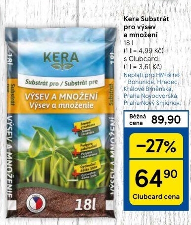 Substrát pro výsev a množení Kera