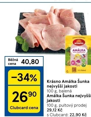 Šunka Amálka nejvyšší jakosti Krásno