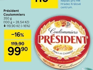 Sýr Coulommiers Président