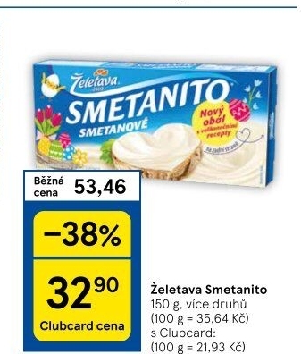 Sýr tavený Smetanito Želetava