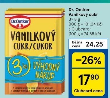 Vanilkový cukr Dr. Oetker