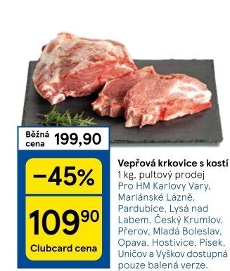 Vepřová krkovice s kostí