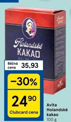 Kakao holandské Avita