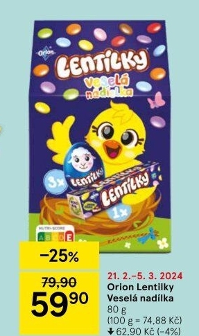 Lentilky Veselá nadílka Orion