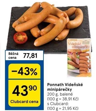 Minipárečky vídeňské Ponnath