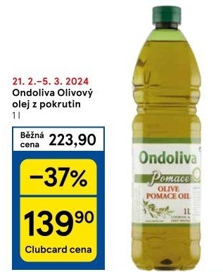 Olej z pokrutin Ondoliva