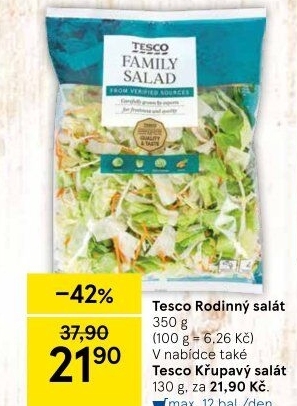 Salát Family mix Tesco