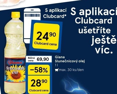 Slunečnicový olej Giana