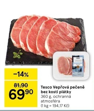 Vepřová pečeně bez kosti Tesco