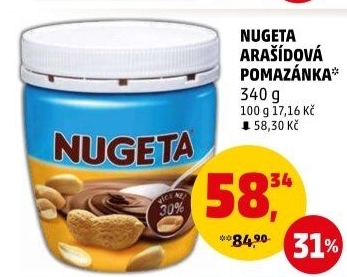 Čokokrém arašídový Nugeta Orion