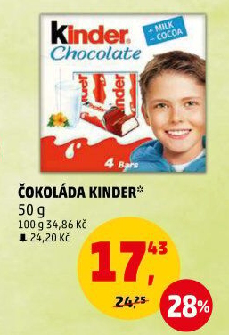 Čokoládky Kinder